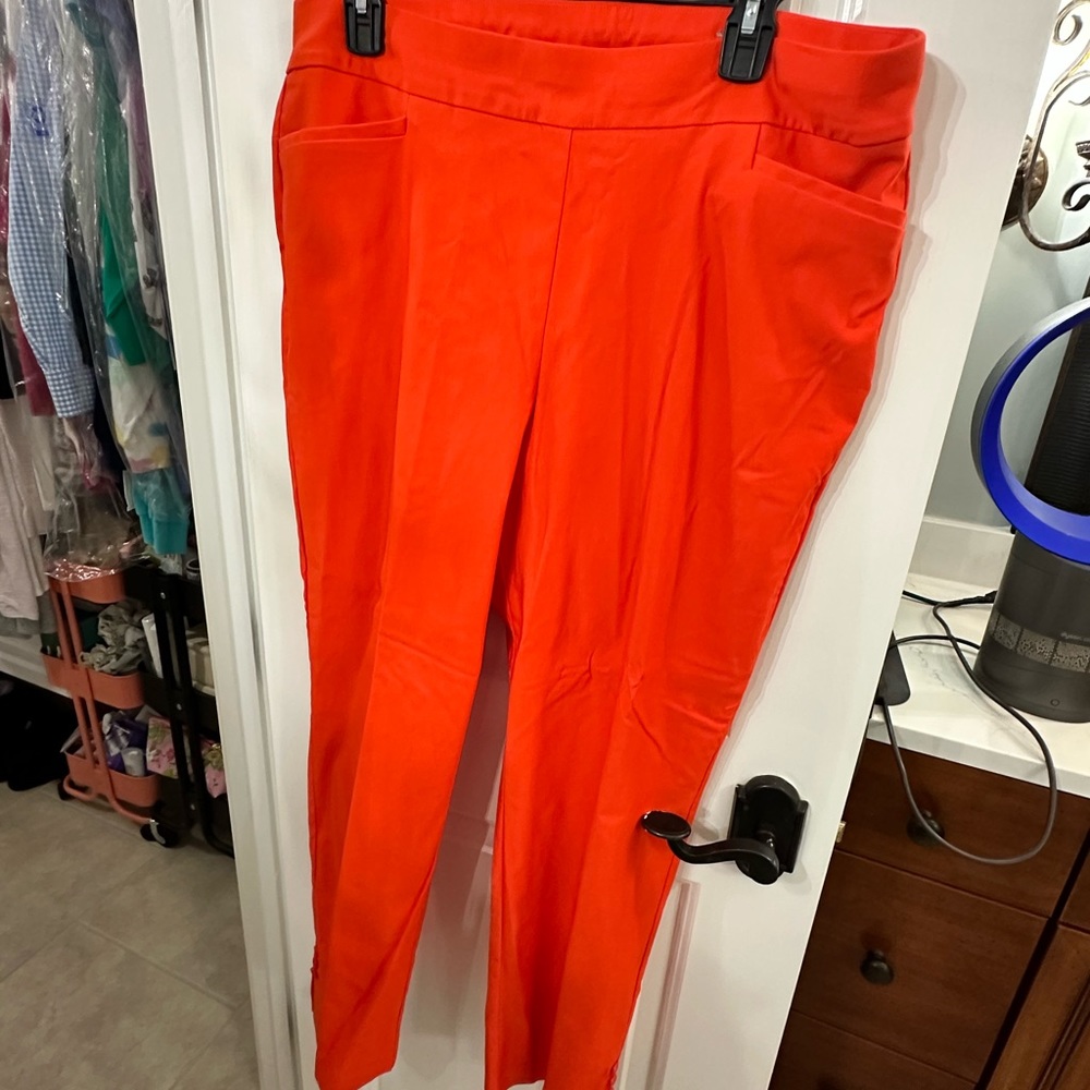 Chicos Size 14 Dress Pants. Excellent Condition. Smoke Free Home. Orange